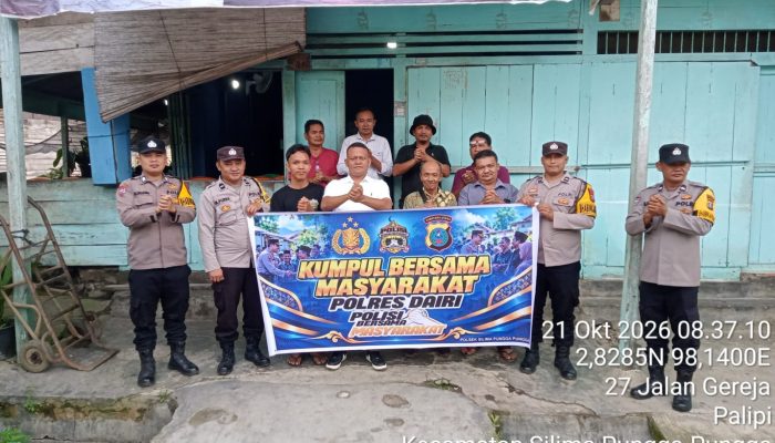 Polsek Silima Pungga Pungga Ajak Warga Parongil Perangi Judi Online, Narkoba, dan Penipuan Online