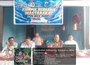 Kumpul Bersama Masyarakat di Kalang Simbara, Waka Polres Dairi Ajak Warga Perangi Narkoba dan Cegah Bullying